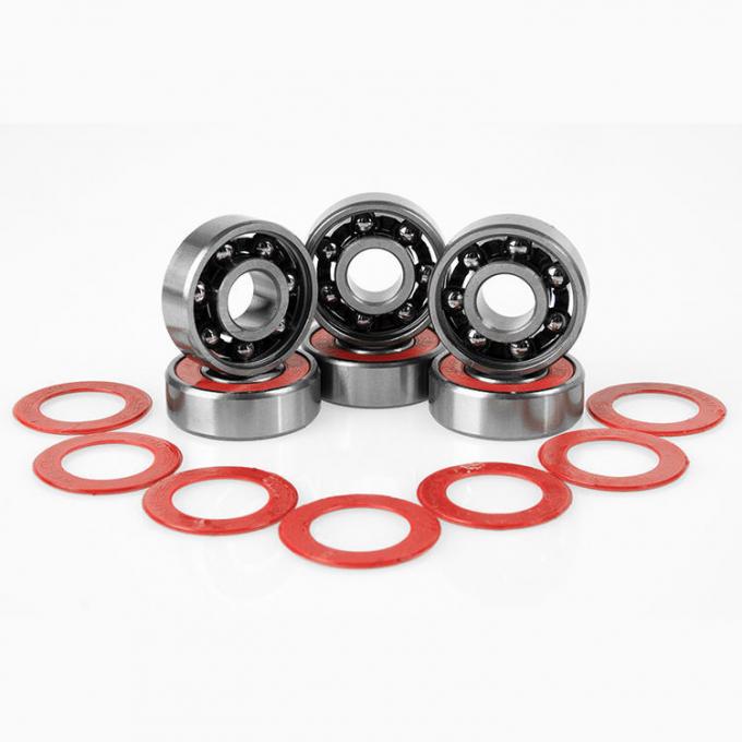 Od 2.2x0.8cm cuscinetti per ruote di skateboard resistenza all'usura in acciaio cromo titanio 1