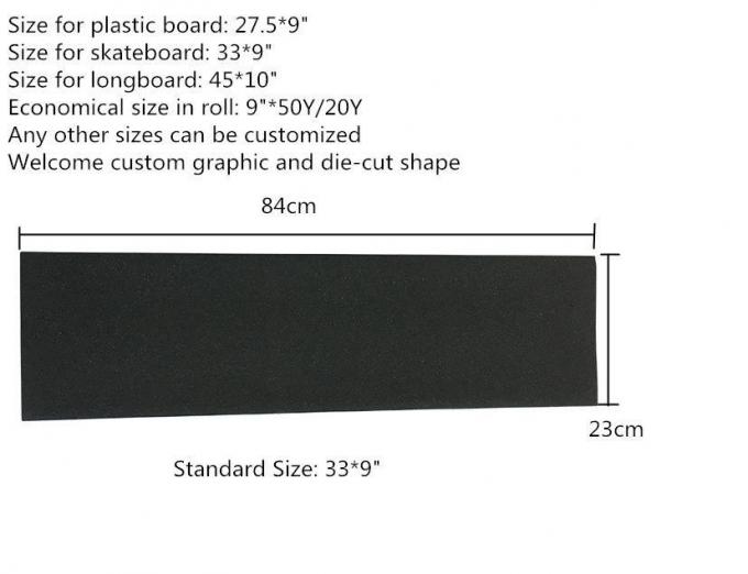 Adatta a personalizzazione Anti-Slip Waterproof Skateboard Griptape 0