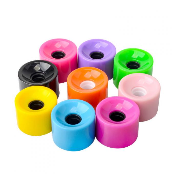Ruote da skateboard in PU a colori multipli da 70 mm Alta durata Leggera 0