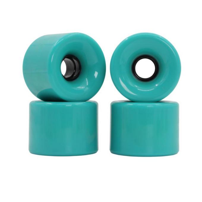 Personalizzazione Ruote di skateboard in PU verde 50MM-59MM Ruote di longboard in discesa 0