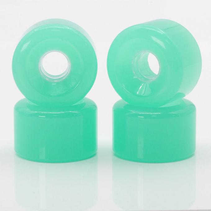 Personalizzazione Ruote di skateboard in PU verde 50MM-59MM Ruote di longboard in discesa 2