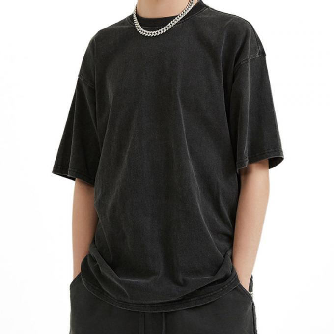 Peso pesante 100% cotone Sport Wear Hip Hop Drop Spalla Oversized Tee Unisex 0