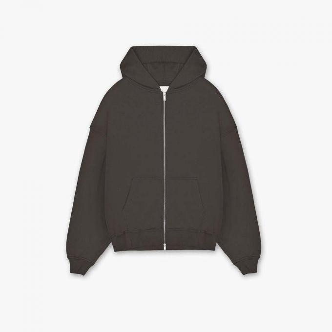Colore puro Logo personalizzato cotone abbigliamento sportivo uomo velluto zip up cappotto giacca 0