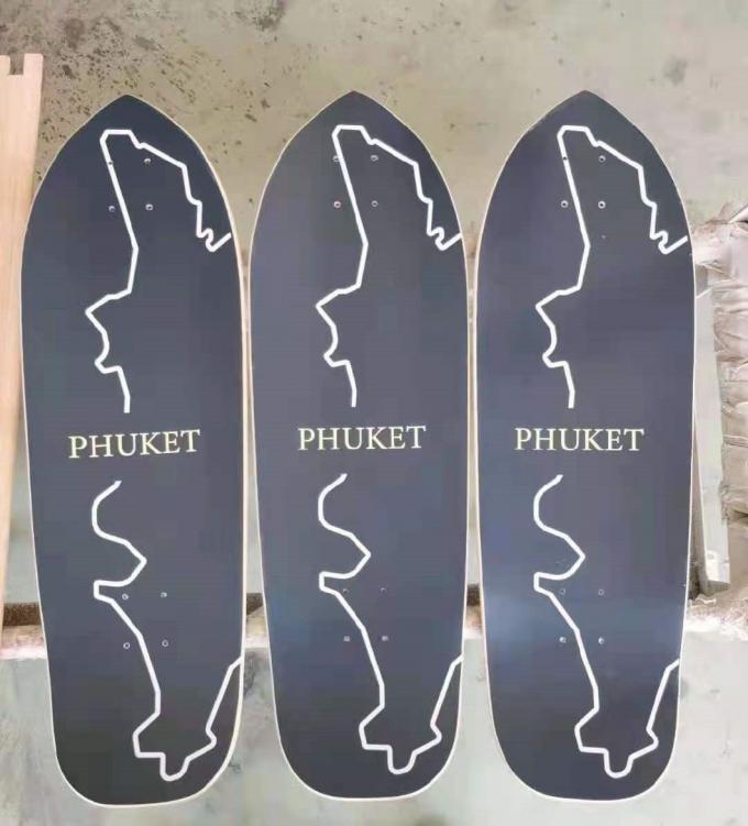 Maple Mixed Fiberglass Surf Skateboard Deck Personalizzabile 780*245MM 1