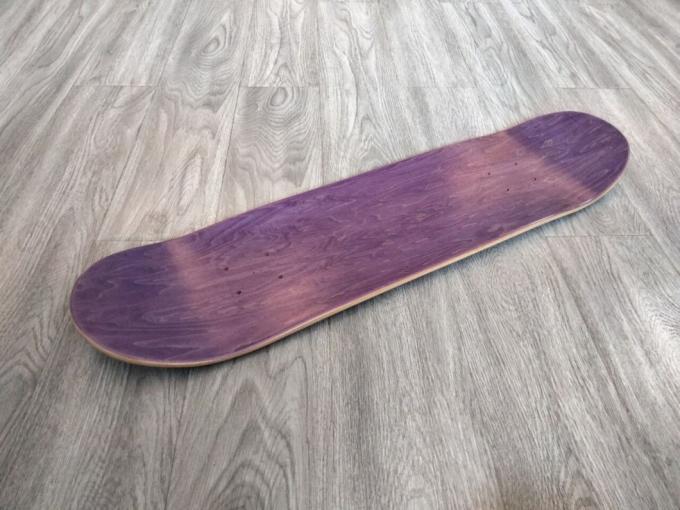 2024 Hot Wholesale 7 Ply Maple Wood Professional Double Kick Skateboard 2