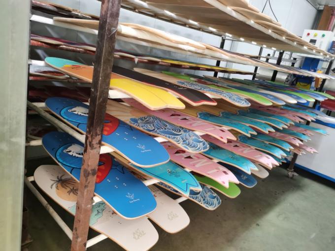 2024 Hot Wholesale 7 Ply Maple Wood Professional Double Kick Skateboard 5