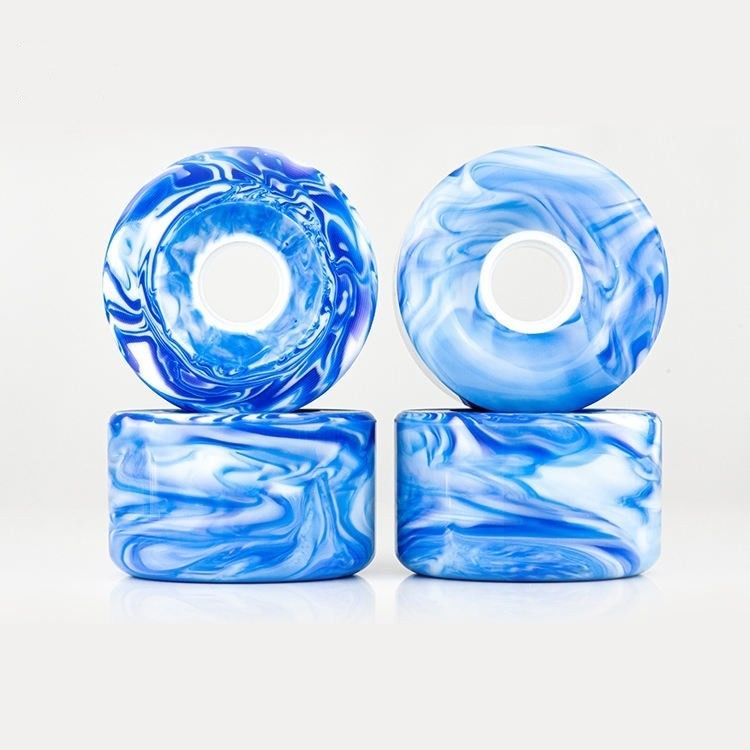 Colore misto Swirl misto Ruote di skateboard PU Personalizzazione ad alto rimbalzo