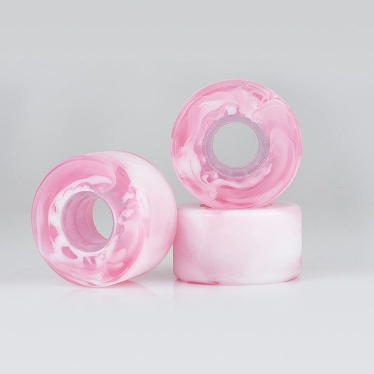Colore misto Swirl misto Ruote di skateboard PU Personalizzazione ad alto rimbalzo